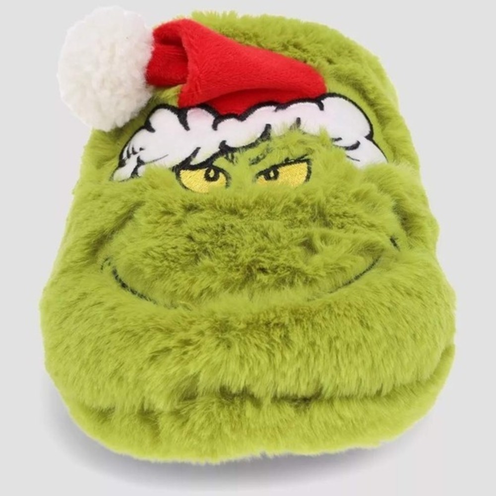 Baby Slippers The Grinch Slide Green Size 5/6 New With Tags
